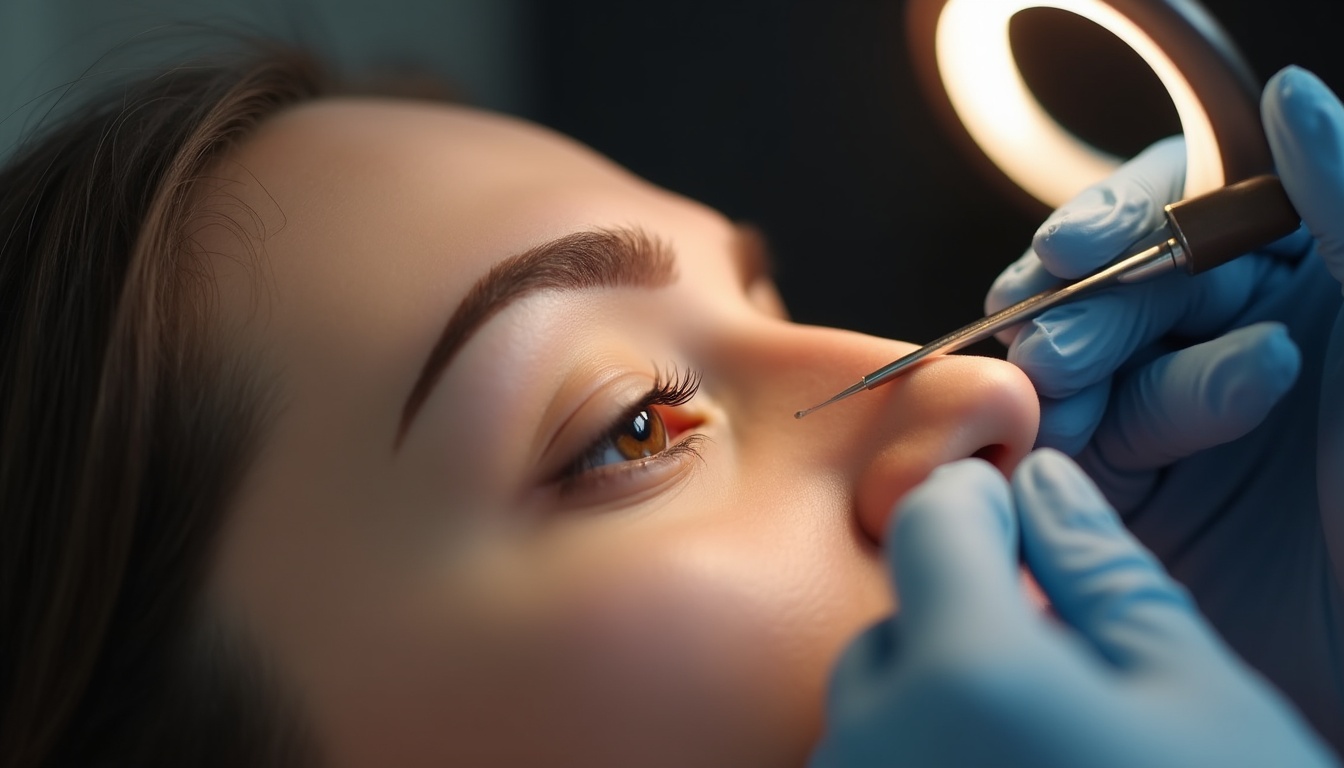 Femeie zâmbitoare cu sprâncene perfect conturate prin micropigmentare